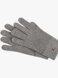 Grey Hilfiger Flag Embroidery Gloves with Cashmere  Men