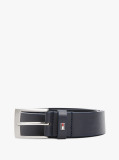 Blue Square Buckle Leather Belt  Men