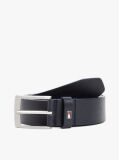 Blue Square Buckle Leather Belt  Men