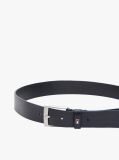 Blue Square Buckle Leather Belt  Men
