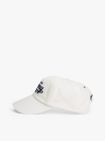 White Logo Embroidery Baseball Cap  Men