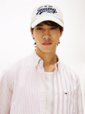 White Logo Embroidery Baseball Cap  Men