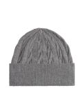 Grey Hilfiger Flag Cable Knit Wool Blend Beanie  Men
