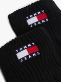 Black Heritage Rib-Knit Cuff Gloves  Men