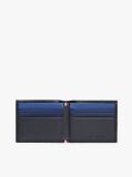 Blue Hilfiger Flag Bifold Leather Credit Card Wallet  Men