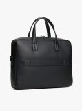 Black Hilfiger Flag Ribbed Pocket Laptop Bag  Men