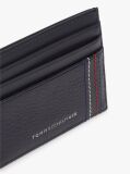 Blue Logo Leather Credit Card Holder  Men