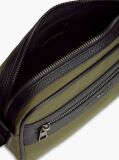 Green Metal Logo Crossbody Reporter Bag  Men