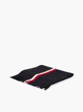 Blue Global Stripe Wool Blend Scarf  Men