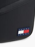 Black Essential Rubberised Logo Crossbody Reporter Bag  Men