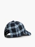 Blue Tonal Flag Logo Check Baseball Cap  Men