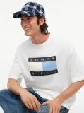 Blue Tonal Flag Logo Check Baseball Cap  Men