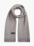 Grey Reversible Global Stripe Pure Wool Scarf  Men
