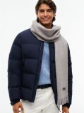Grey Reversible Global Stripe Pure Wool Scarf  Men
