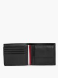 Black Corporate Leather Bifold Card And Coin Wallet  Men