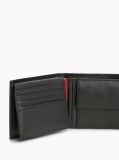 Black Corporate Leather Bifold Card And Coin Wallet  Men