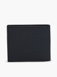 Blue TH Business Leather Bifold Card And Coin Wallet  Men