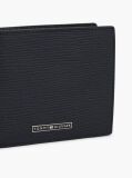 Blue TH Business Leather Bifold Card And Coin Wallet  Men