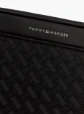 Black Modern Embossed Flag Laptop Sleeve  Men