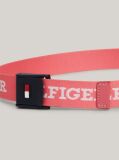 Pink Kids' Slide Buckle Webbing Belt  Kids Unisex
