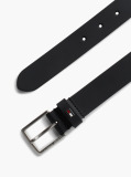 Black Kids' Essential Enamel Flag Leather Belt  Kids Unisex