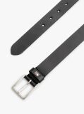 Black Kids' Essential Enamel Flag Leather Belt  Kids Unisex