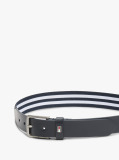 Blue Kids' Stripe Mixed Texture Belt  Kids Unisex