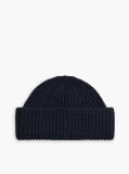 Μπλε Μάλλινο Σκουφάκι Με Tonal Σημαιάκι  Unisex