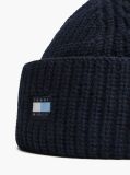 Μπλε Μάλλινο Σκουφάκι Με Tonal Σημαιάκι  Unisex