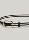 Multi Chic Stripe Webbing Belt  Women