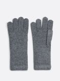 Grey TH Monogram Gloves With Cashmere  Women