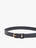 Μπλε Essential TH Monogram Δερμάτινη Ζώνη  Γυναίκες