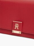 Red TH Monogram Flap Closure Crossbody Bag  Women