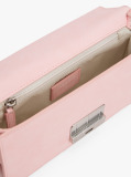 Pink Logo Plaque Flap Crossbody Bag  Women