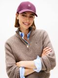 Red Chic TH Monogram Baseball Cap  Women