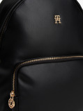 Μαύρο TH Monogram Σακίδιο Πλάτης Με Dome Σχεδιασμό  Γυναίκες