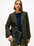 Black TH Monogram Crossbody Satchel  Women