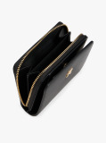 Μαύρο TH Monogram Πορτοφόλι Με Κλείσιμο Flap Και Φερμουάρ  Γυναίκες