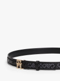 Μαύρο Modern TH Monogram Ζώνη Από Ζακάρ  Γυναίκες