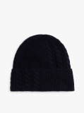 Blue Chic Fluffy Beanie With Wool  Women