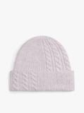 Purple Chic Fluffy Beanie With Wool  Women