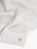 Grey Chic Cable Knit Fluffy Scarf  Women