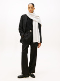 Grey Chic Cable Knit Fluffy Scarf  Women