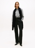 Black TH Monogram Frayed Scarf  Women