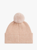 Pink Chic Metallic Pom Pom Beanie  Women