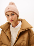 Pink Chic Metallic Pom Pom Beanie  Women