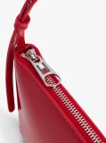 Red Shiny Logo Plaque Shoulder Bag  Women
