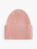 Pink Heritage Wool Blend Logo Plaque Beanie  Women