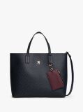 Μπλε Hilfiger Icon Τσάντα Tote Με Ανάγλυφο Μονόγραμμα TH  Γυναίκες