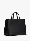 Black Signature Tape Satchel  Women